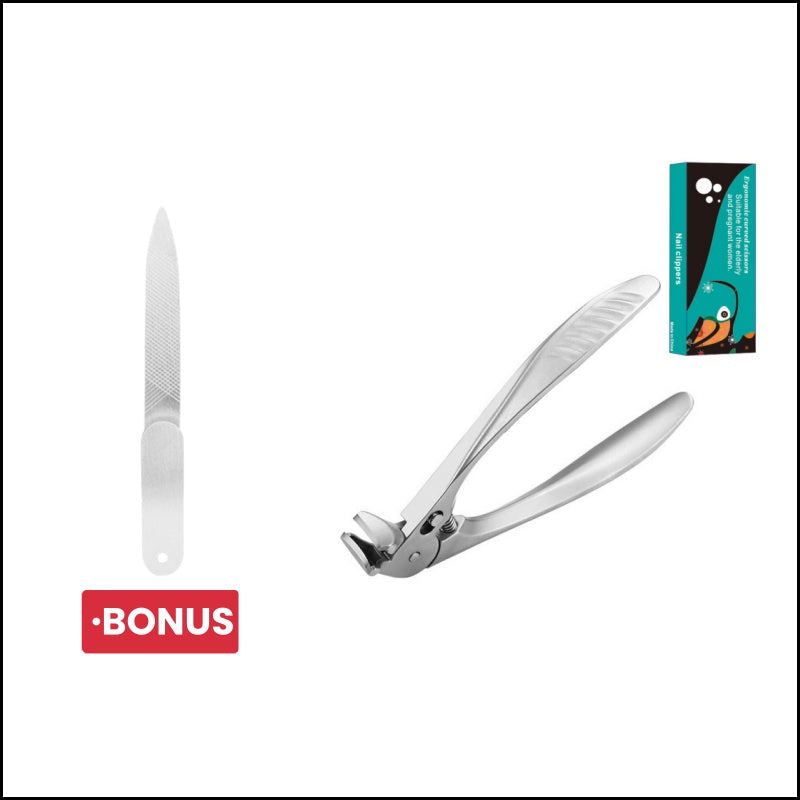 🥳2026 HOT SALE💅Stainless Steel Nail Clipper with Curved Precision Blades – Effortless for Thick Nails & Seniors! ✂️✨