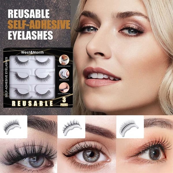 🔥LAST DAY - BUY 1 GET 1 FREE🔥🎉Reusable Adhesive Eyelashes!
