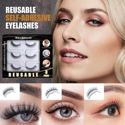 🔥LAST DAY - BUY 1 GET 1 FREE🔥🎉Reusable Adhesive Eyelashes!